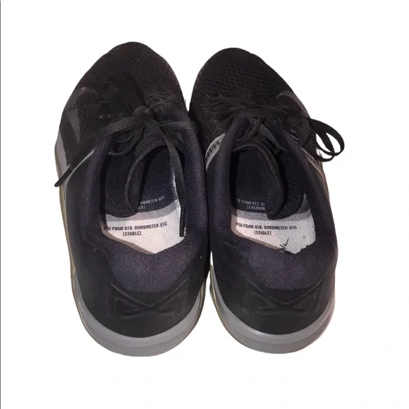 MENS NIKE METCON 6 BLACK SILVER GUM TRAINING SNEAKERS SHOES 13 - Picture 6 of 11